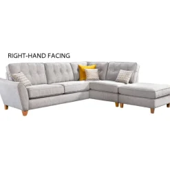 Best Ashton Large Corner Sofa with Chaise Footstool Corner Sofas | Sofas