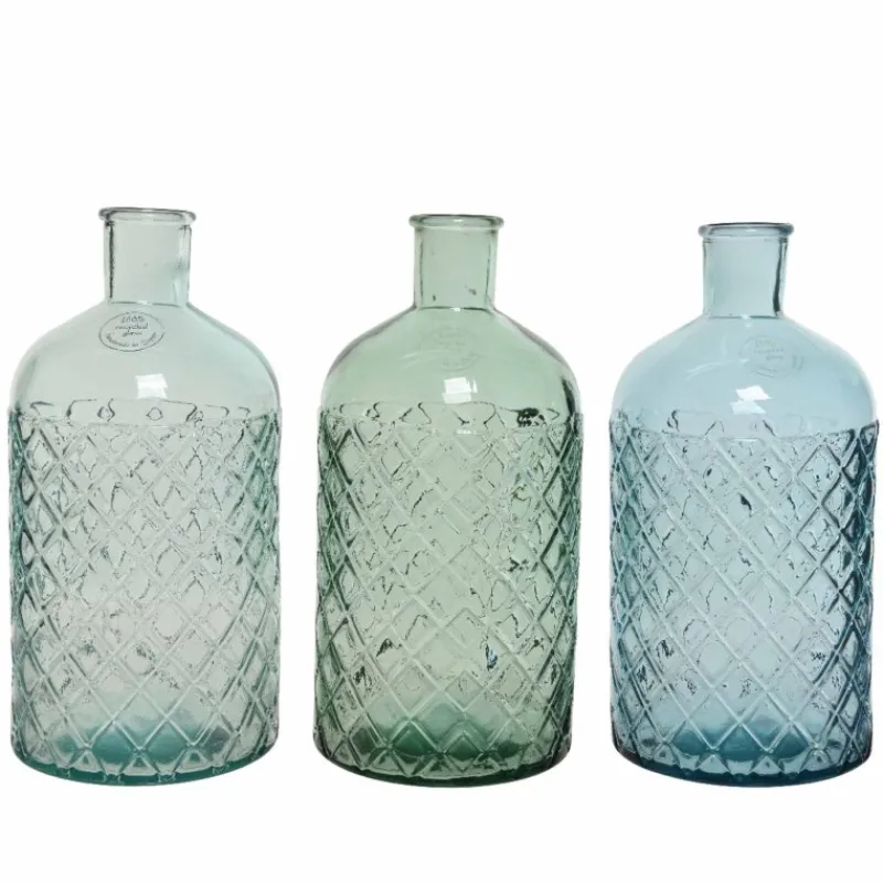Best Blue Recycled Glass Vase Vases & Bowls