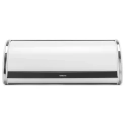 Clearance White Roll Top Bread Bin Food Storage