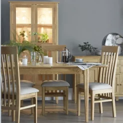 New Coastal 1.2m Extending Table and 4 Chairs Dining Sets
