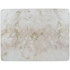 Clearance Pack of 6 Grey Marble Placemats Table Linen, Napkins & Mats