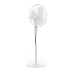 Fashion 16" White Round Base Pedestal Fan Heating & Fans