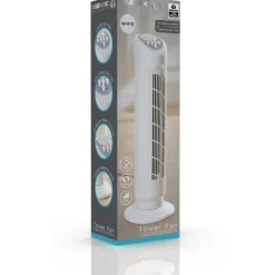 Discount 30" White Tower Fan Heating & Fans