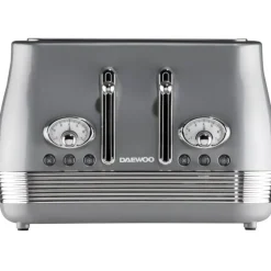 Best Denver 4 Slice Toaster Smoked Grey Kettles & Toasters