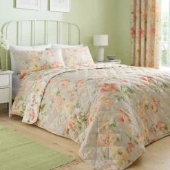 Clearance Flourette Natural Bedspread Blankets, Throws & Bedspreads