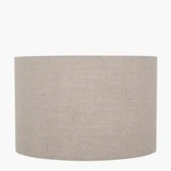 Hot Edward Natural Linen Cylinder Shade Lamp Shades