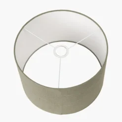 Fashion Edward Pistachio Linen Cylinder Shade Lamp Shades