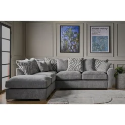 Fashion Fantasia LHF Corner Chaise Sofa & End stool with Sofa Bed Sofa Beds | Sofa Beds