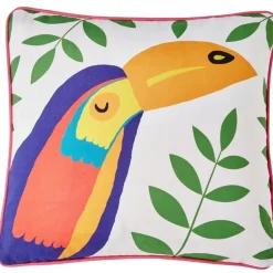 Best Fusion Tropical Flamingo Outdoor Cushion Pink Cushions | Garden Storage & Accessories