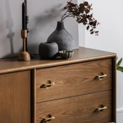 Online Marlow Walnut Wide Sideboard Sideboards | Sideboards