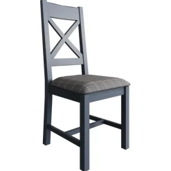 Discount Heritage Editions Blue Small Round Dining Table and 4 Wooden Chairs Dining Sets
