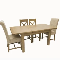 Clearance Heritage 1.3m Extending Dining Table with 4 Chairs Dining Sets