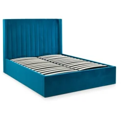 Discount Manhattan King Size Ottoman Storage Bed in Teal Ottoman Beds | Divan Beds